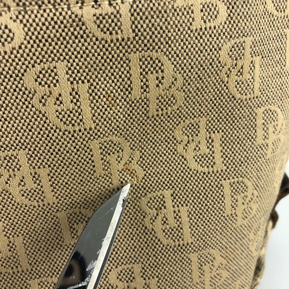 Dooney & Bourke Signature Logo Canvas/Leather Tassel Bag - Picture 5 of 16